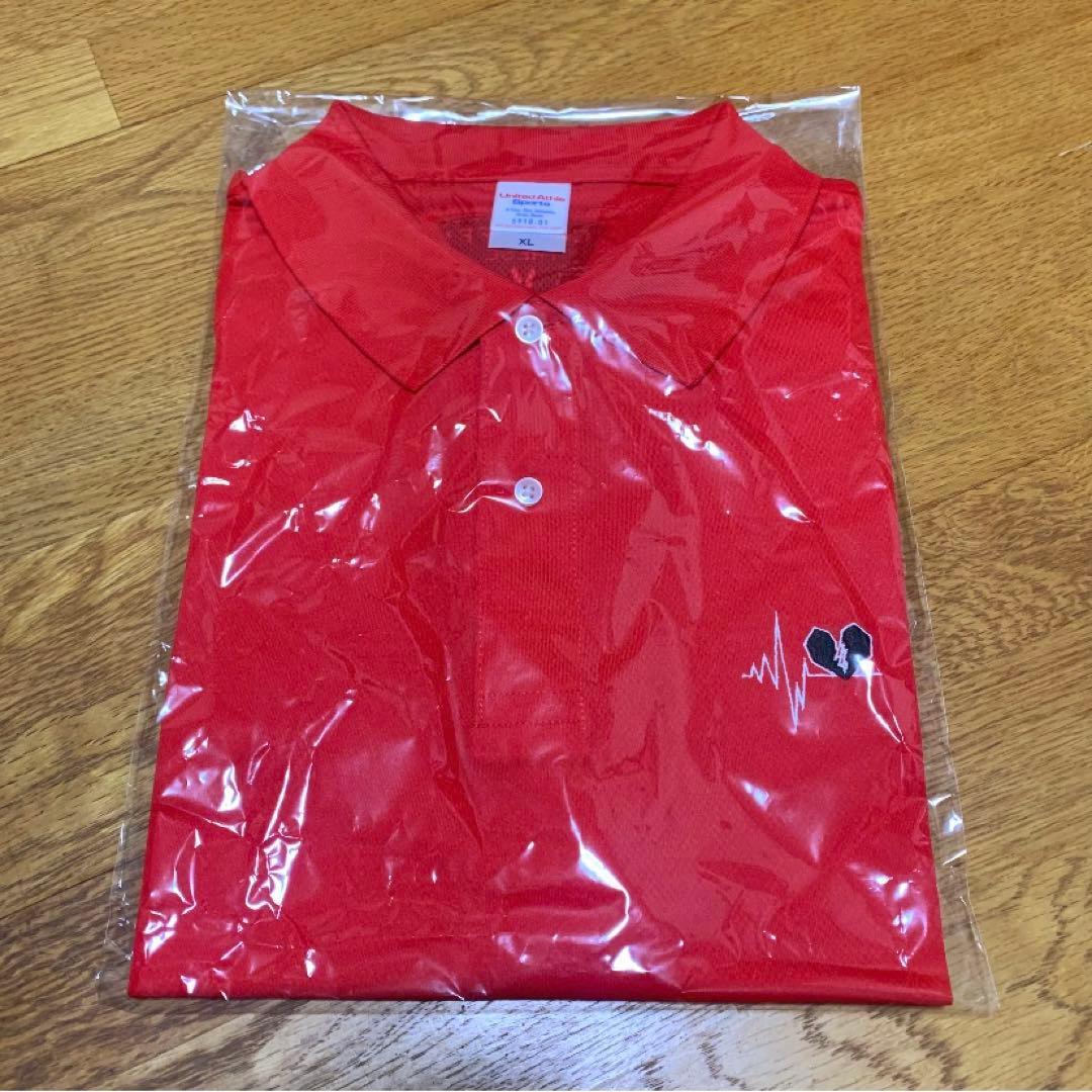 SiM MAHモデルポロシャツ 完全レプリカ RED (POP-UP限定) XL