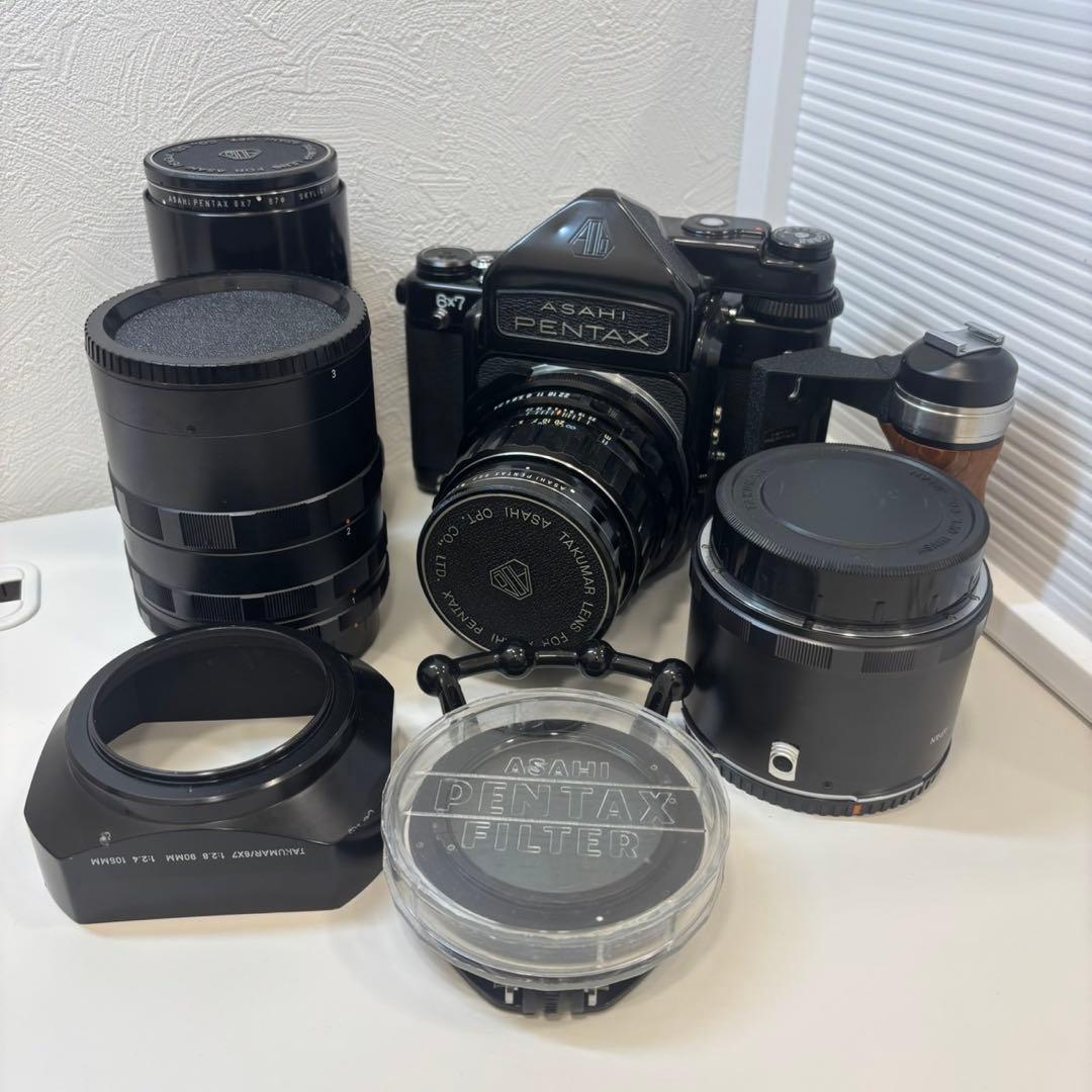 ASAHI PENTAX 6x7 中判フィルムカメラ バケペン