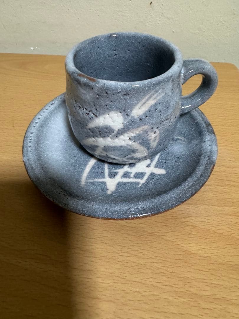 志野 加藤健 美濃焼 濃州半右衛門窯陶器　カップ　ソ一サ一　新品5点セット
