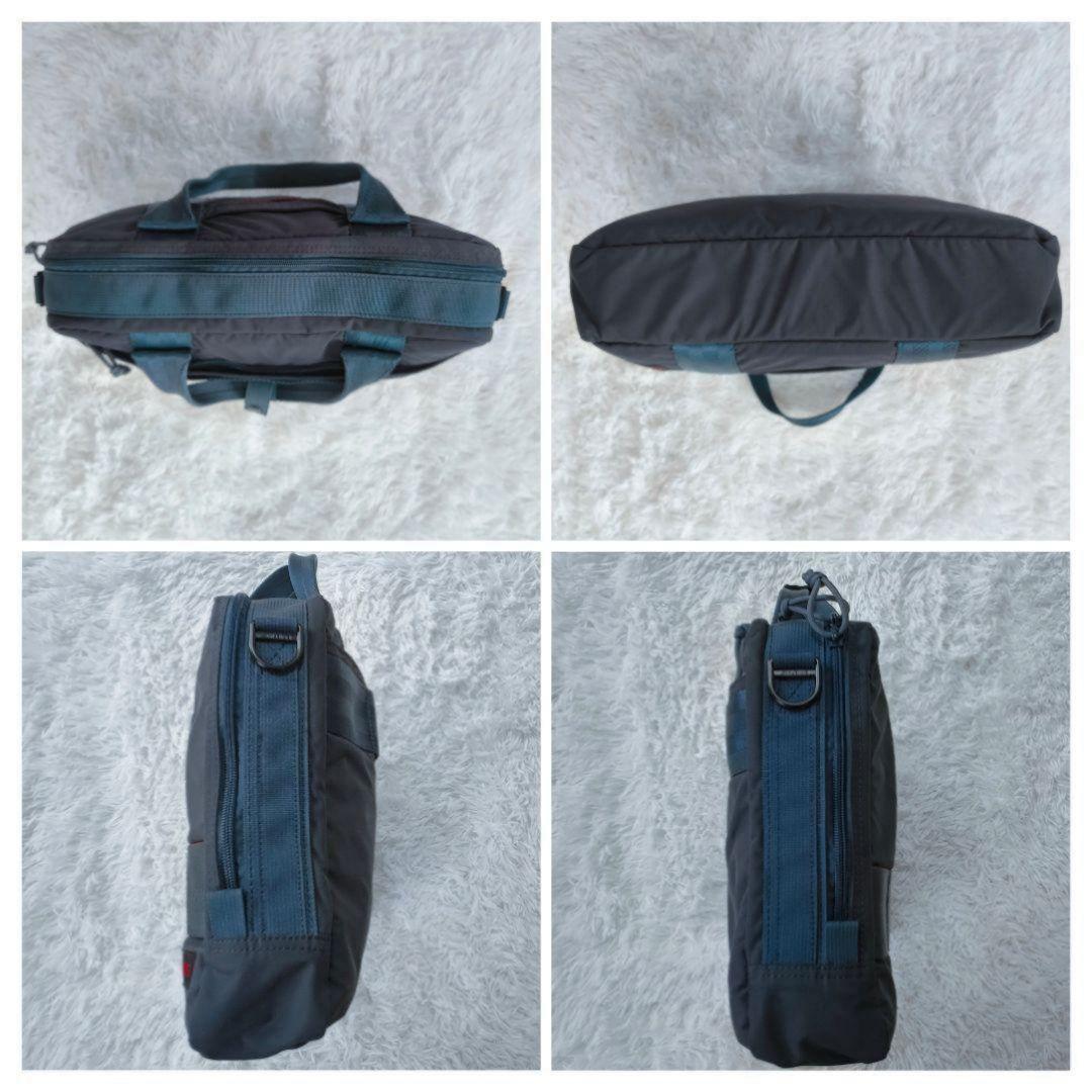 美品　ブリーフィング　 ビジネス　ショルダー　ハンド　ネイビー　2way　A4