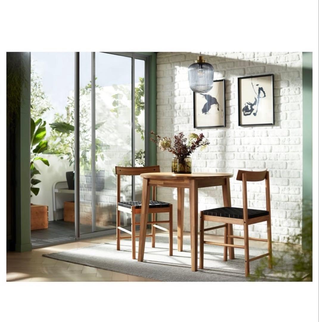 【引取り限定】NACKANÄS ナッカンネース テーブル チェア 2脚 IKEA