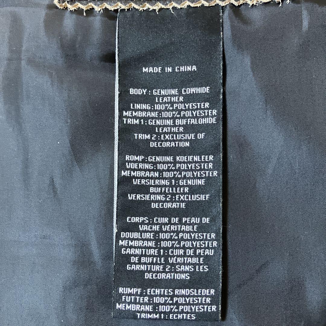 【美品】 Affliction シングルライダースジャケット スカル 刺繍 XL