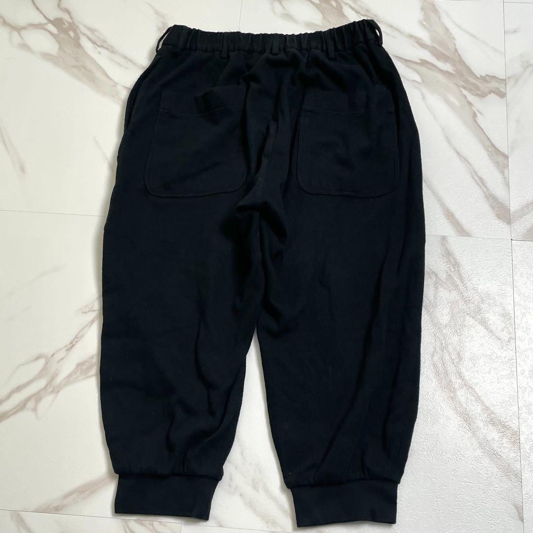 極美品 16SS◎ヨウジヤマモトプールオム サルエルパンツ スウェット生地 黒