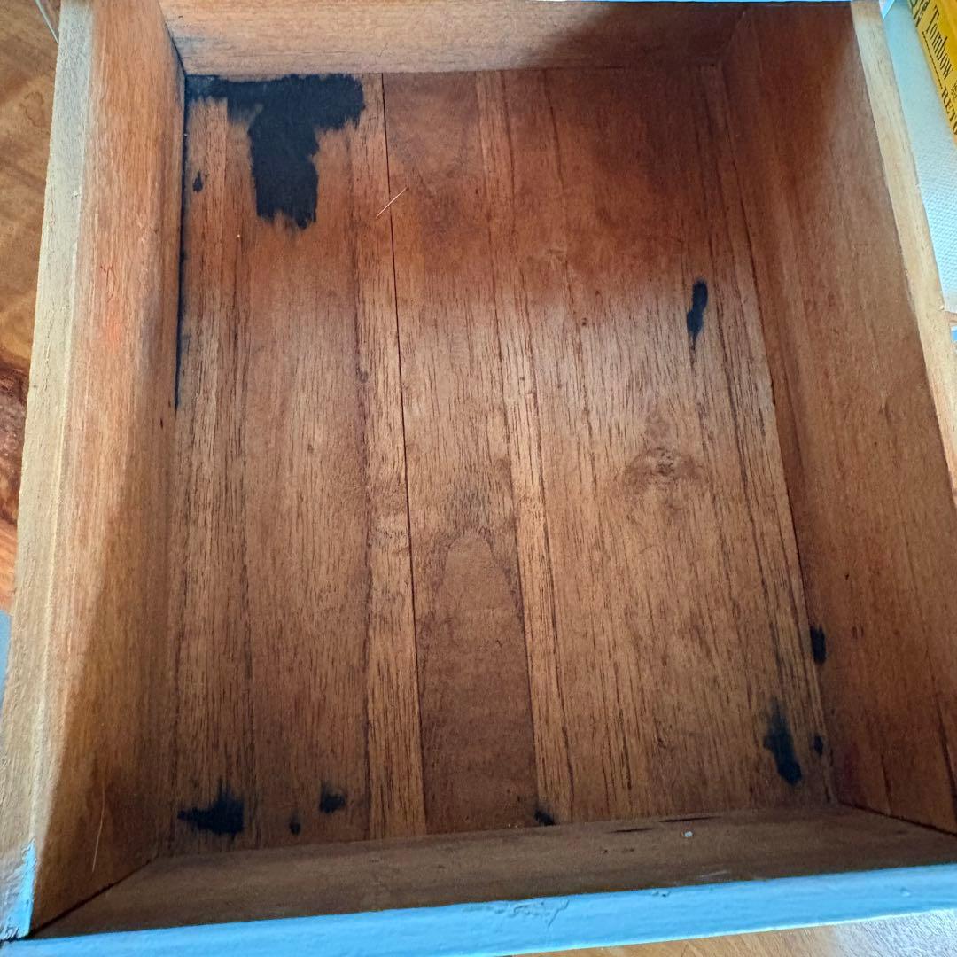 「フレンチヴィンテージ3段小引き出し｜1950年代×ナチュラルレザー付き」