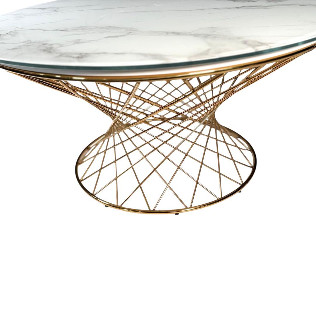 HR717 マーリアコーヒーテーブル （大理石ゴールド） Francfranc