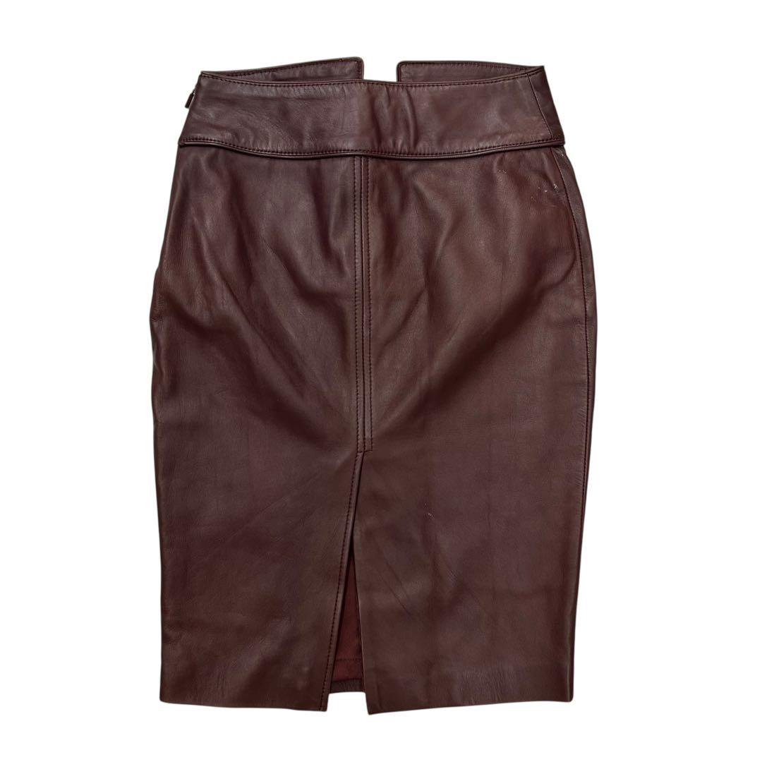 トムフォード期 GUCCI レザー タイト スカート