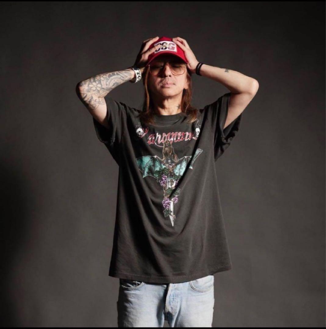 黒夢 × セントマイケルTシャツKnife & Grape（pigment）XL