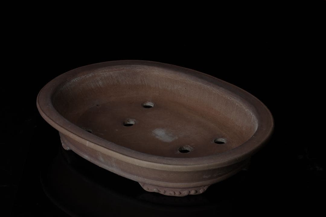 盆栽鉢 礼峰造 57㎝ 在銘 盆器 園芸 盆栽用具 古美術品 骨董品