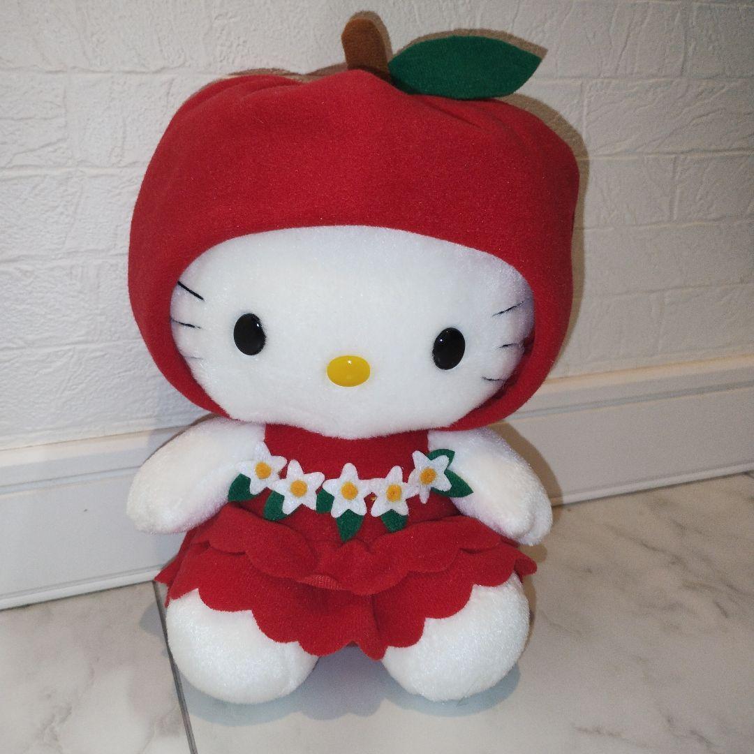 ハローキティ信州限定 りんごキティー♡ご当地ぬいぐるみ　 美品　希少　レトロ