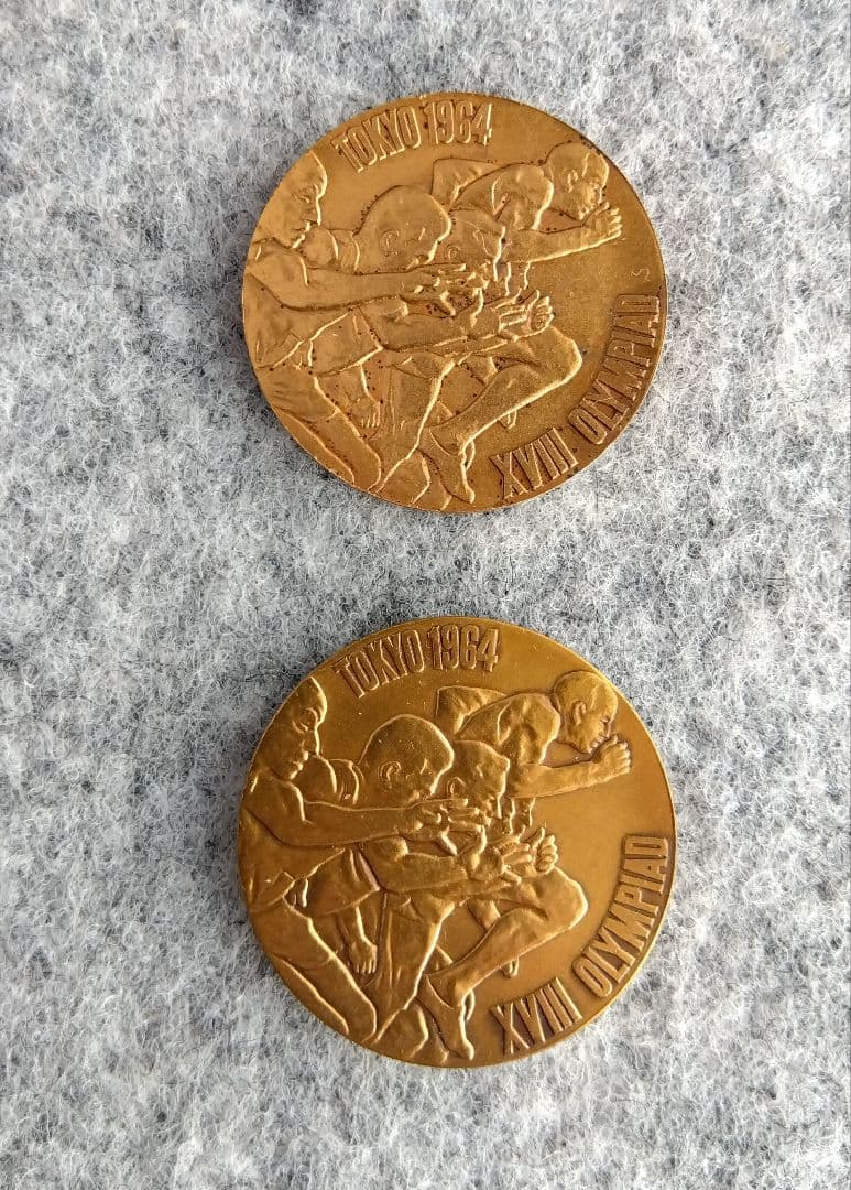 東京オリンピック1964年記念メダル　銀1枚　銅2枚セット　専用ケース付き