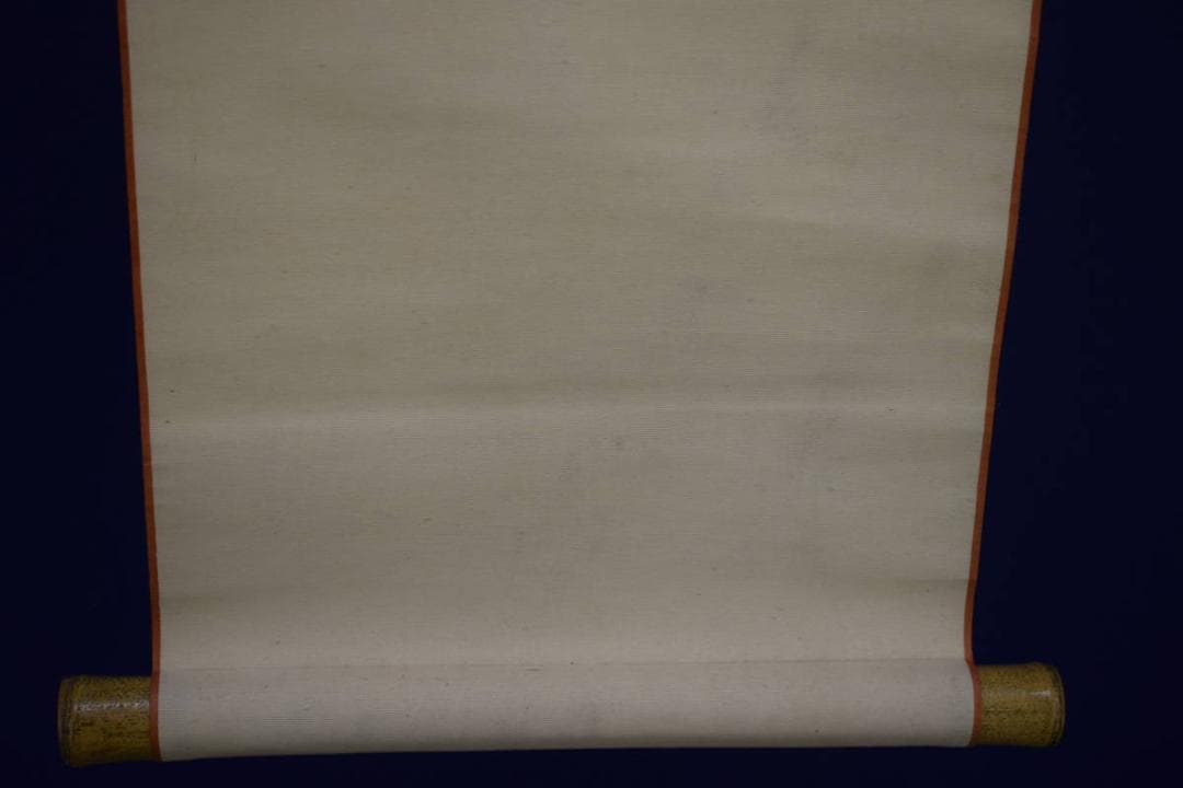 真作/熊谷直彦/山水小禽図/寺崎工業/竹図/合作/桐題箱付/布袋屋掛軸HI-26