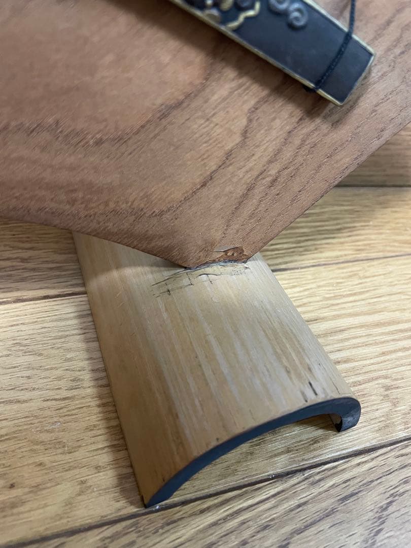 江州彦根住 藻柄子入道宗典製鍔 日本刀　刀の鍔 鉄製 刀装具 武者　透かし