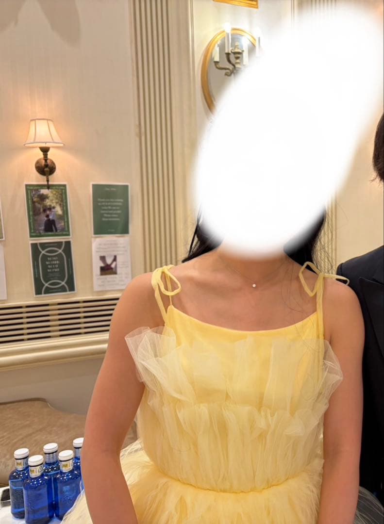 カラードレス　イエロードレス