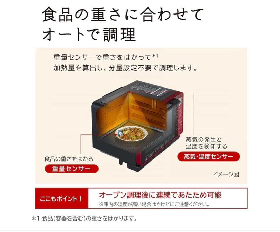 HITACHI 過熱水蒸気オーブンレンジ MRO-S7A 22L