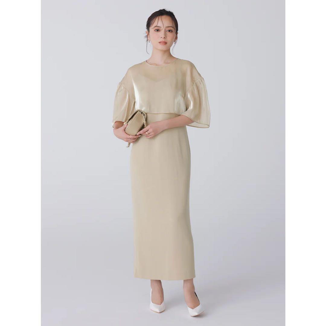 【新品】レイヤードコンビネーションドレス(anuans)