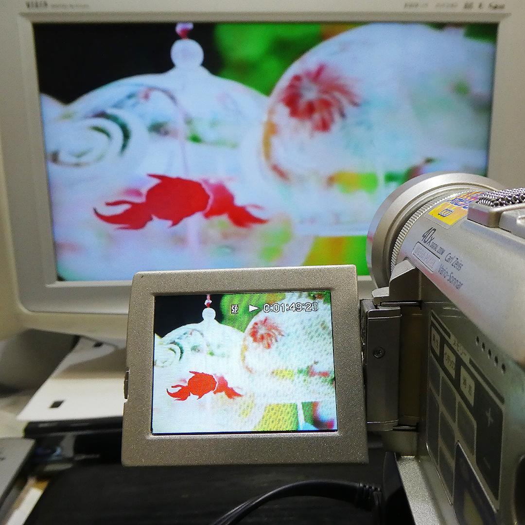 動作品 ソニーDCR-PC100 MiniDV ビデオカメラ DVDダビングに