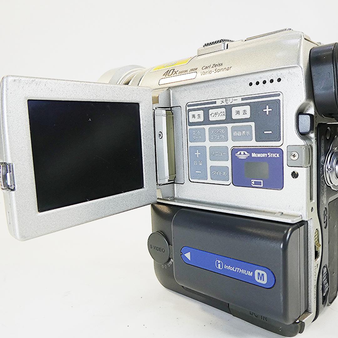 動作品 ソニーDCR-PC100 MiniDV ビデオカメラ DVDダビングに