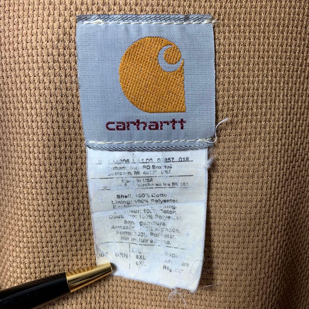 USA製 カーハート アクティブジャケット 6XL J03BRN ジップパーカー