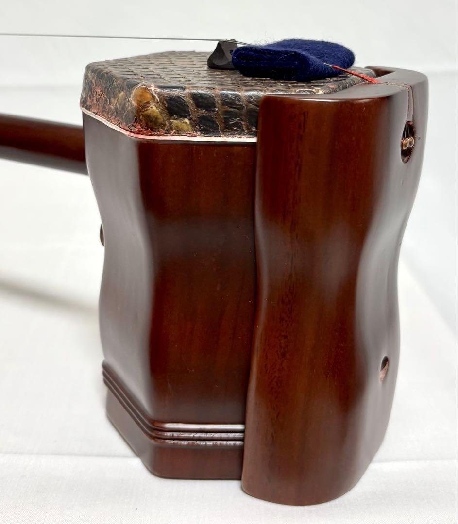 二胡 一式セット 中国蘇州 本皮製 付属品