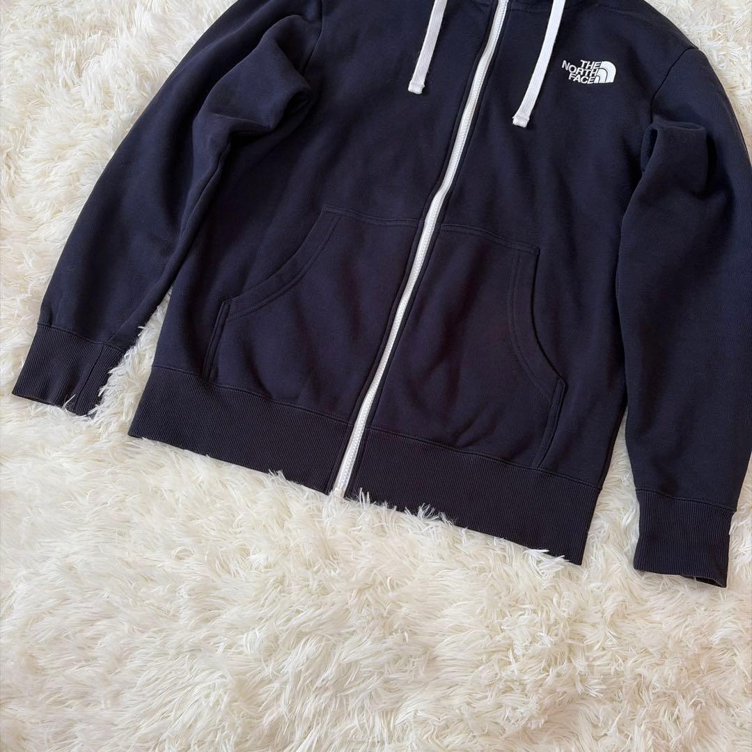 極美品✨ノースフェイス ジップアップ パーカー 紺 M 定番人気 ユニセックス