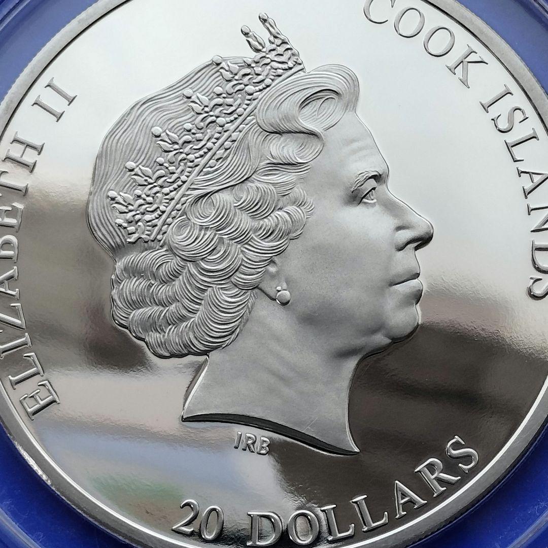 レダと白鳥（ルーベンス）20ドル3oz銀貨　2014年