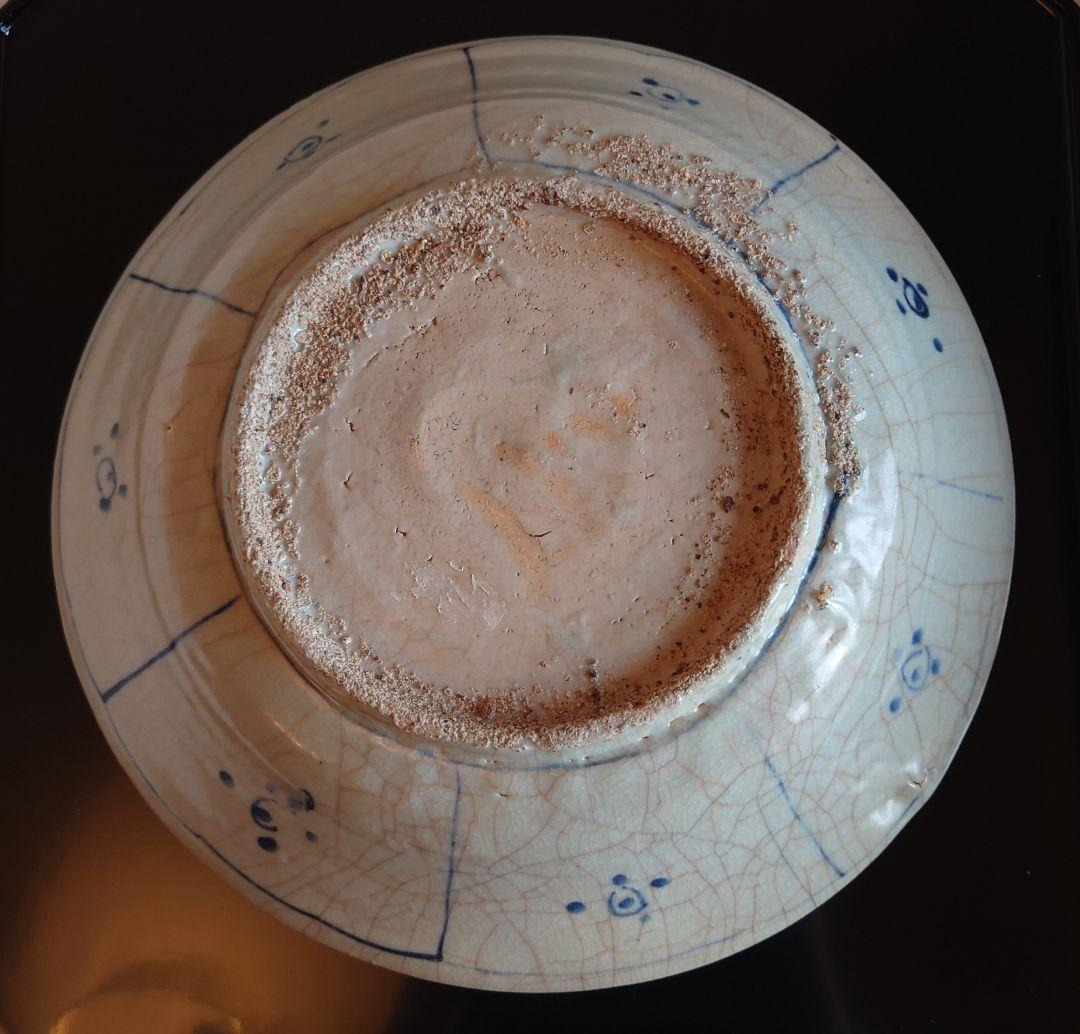 希少♪明末期～清初期 古染付芙蓉手宝尽文大盤