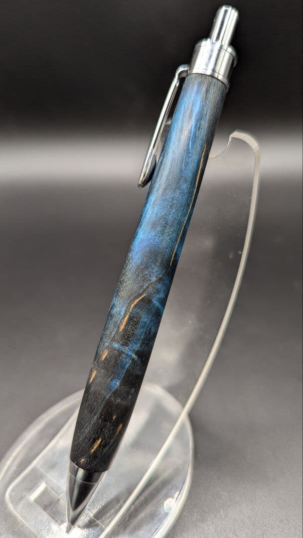 288ペン工房翌檜　スタビライズドウッドバーチバール　木軸シャーペン　ボールペン