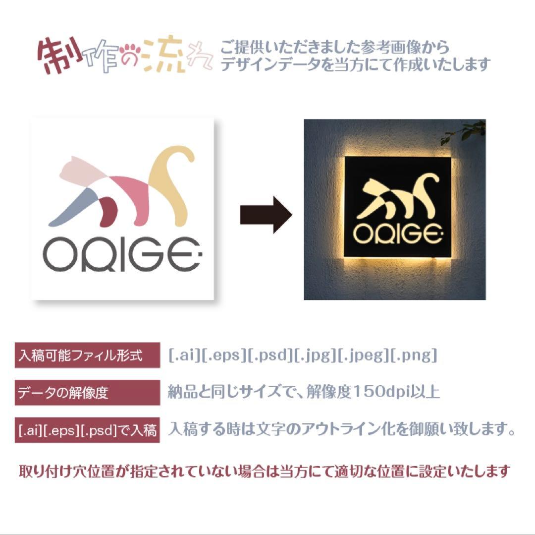 LED金属看板 電飾看板 小型 室外 バックライトサイン ステンレス製004