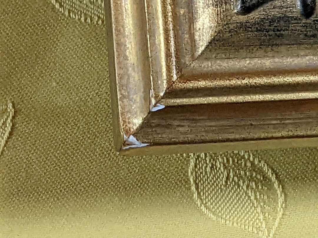 お値下げ。 八代亜紀 、真作油彩画。 ブーツの中で。３Ｓサイズ。