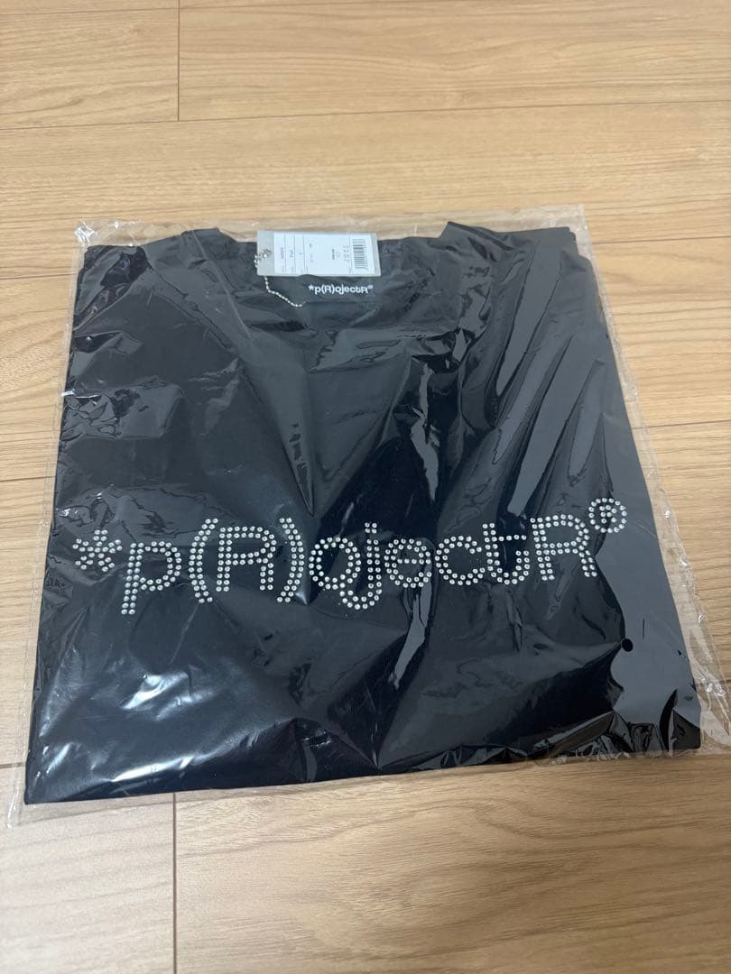 *p(R)ojectR® Rhinestone Logo SS Tee ブラック