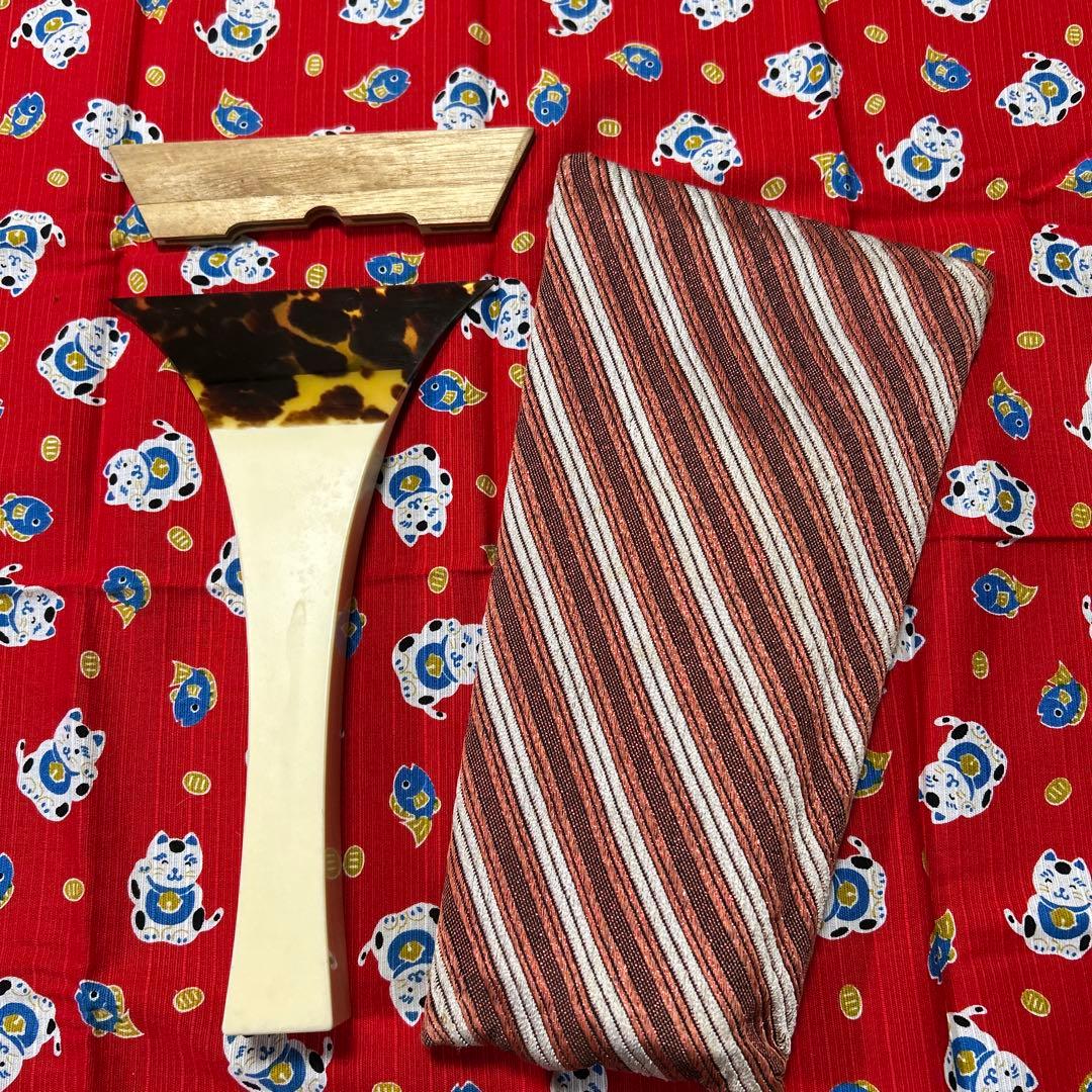 三味線　撥　入れ物付き