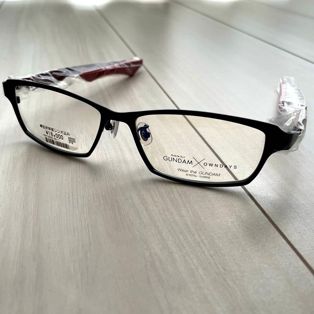 【新品未使用】OWNDAYS オンデーズ ガンダムコラボメガネ シャア専用モデル