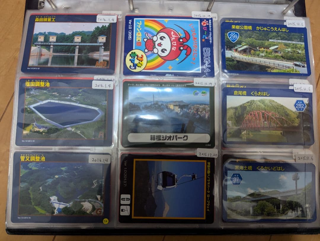 ダムカード 消防カード ロープウェイカード 橋カード 公共カード246枚セット