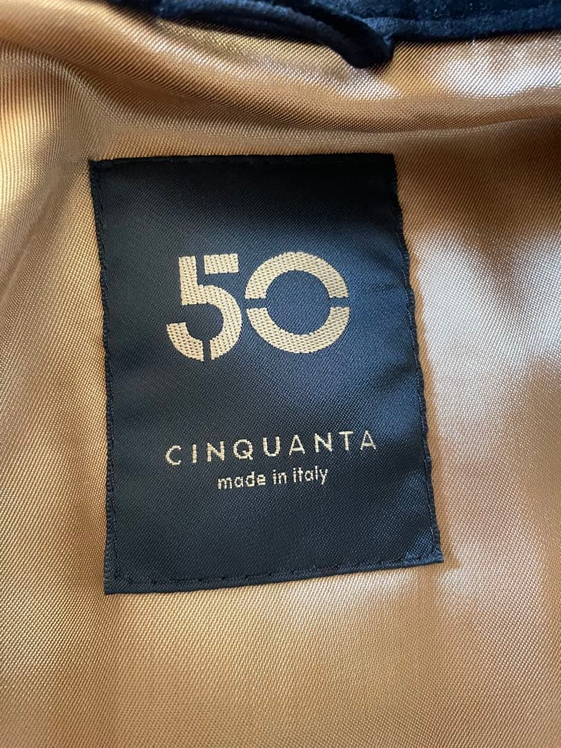 CINQUANTA / スエード スタンドカラー シングルライダースジャケット