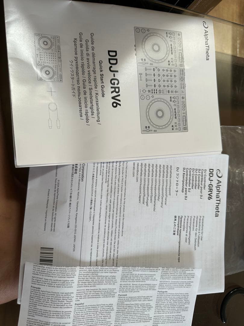 DJコントローラー ブラック 2チャンネAlphaTheta DDJ-GRV6