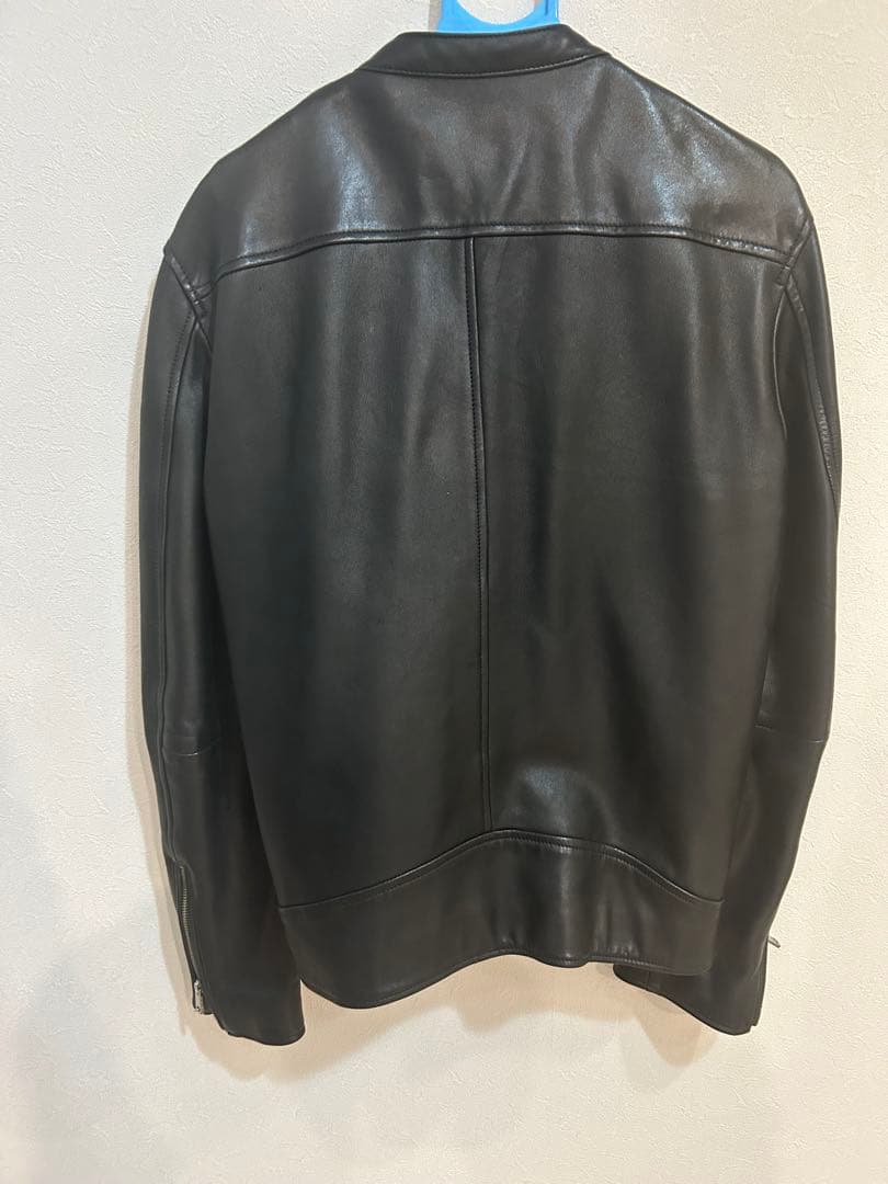 UNITED TOKYO ブラックレザーシングルライダースジャケット サイズ4