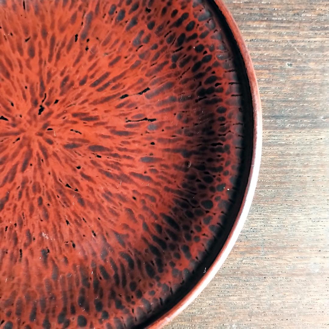 白*オ様 【最終価格】鎌倉彫　博古堂　刀痕の美　銘々皿・菓子皿・茶托　②