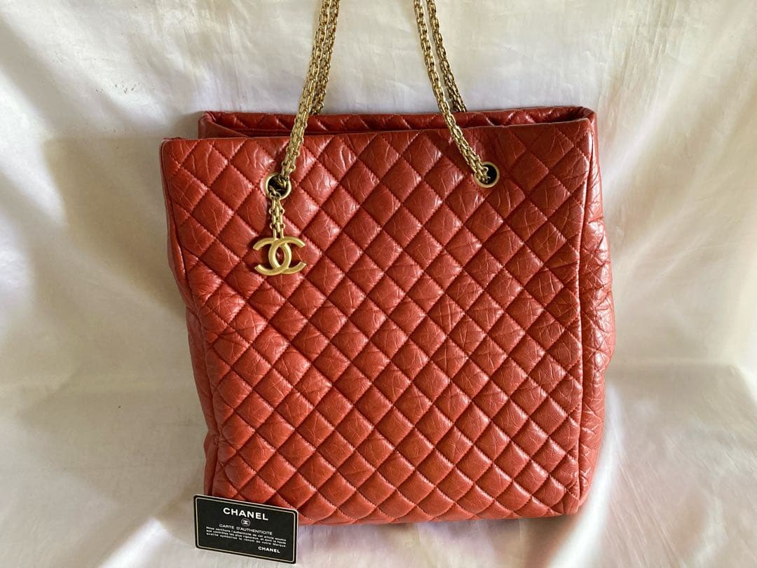 ちの様♡CHANEL マトラッセ　チェーントートバッグ　チェーンバッグ　レザー