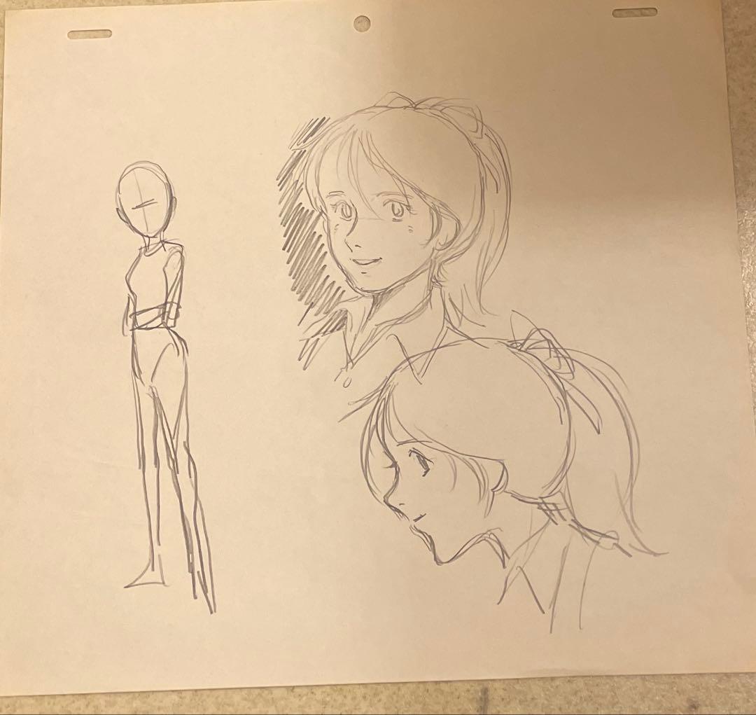 日本アニメーション　イラスト　スケッチ　直筆