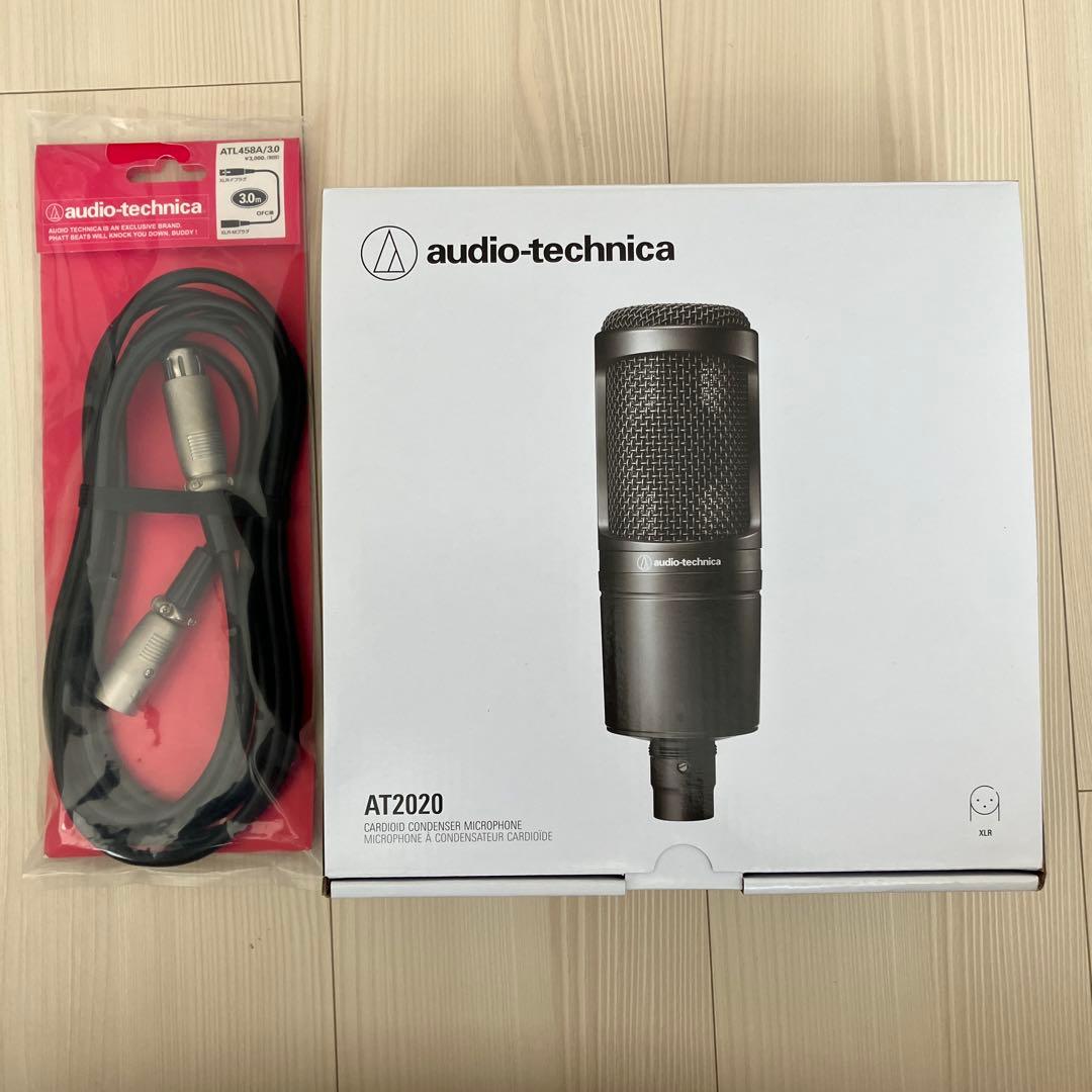 audio-technica AT2020コンデンサーマイク& ケーブルセット