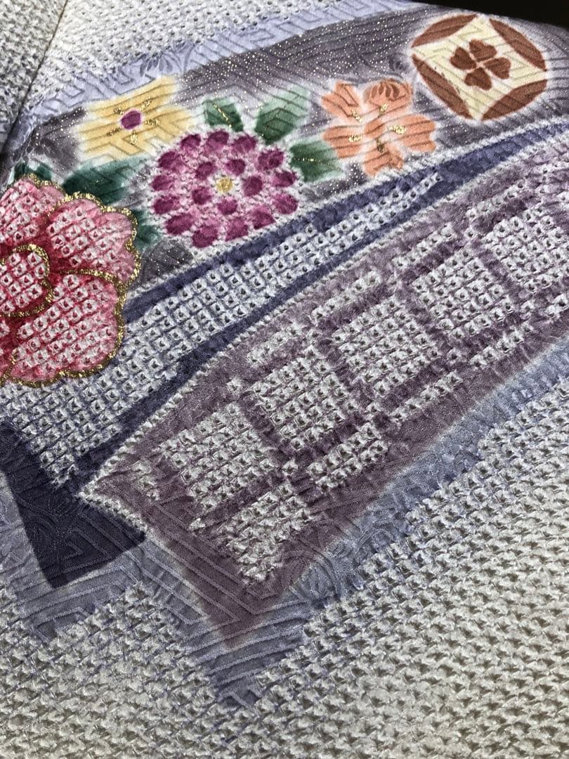 関芳謹製　正絹　総絞り