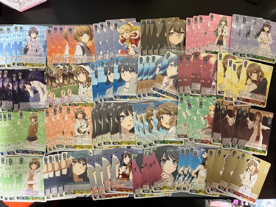 ヴァイスシュバルツ　青春ブタ野郎シリーズ　最新弾RR以下4コン ＋α