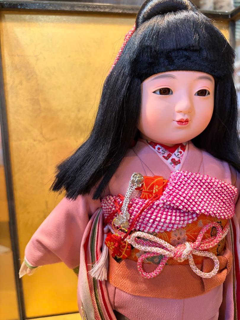 【玉秀作市松人形】竹下景子抄 市松物語 色紙付