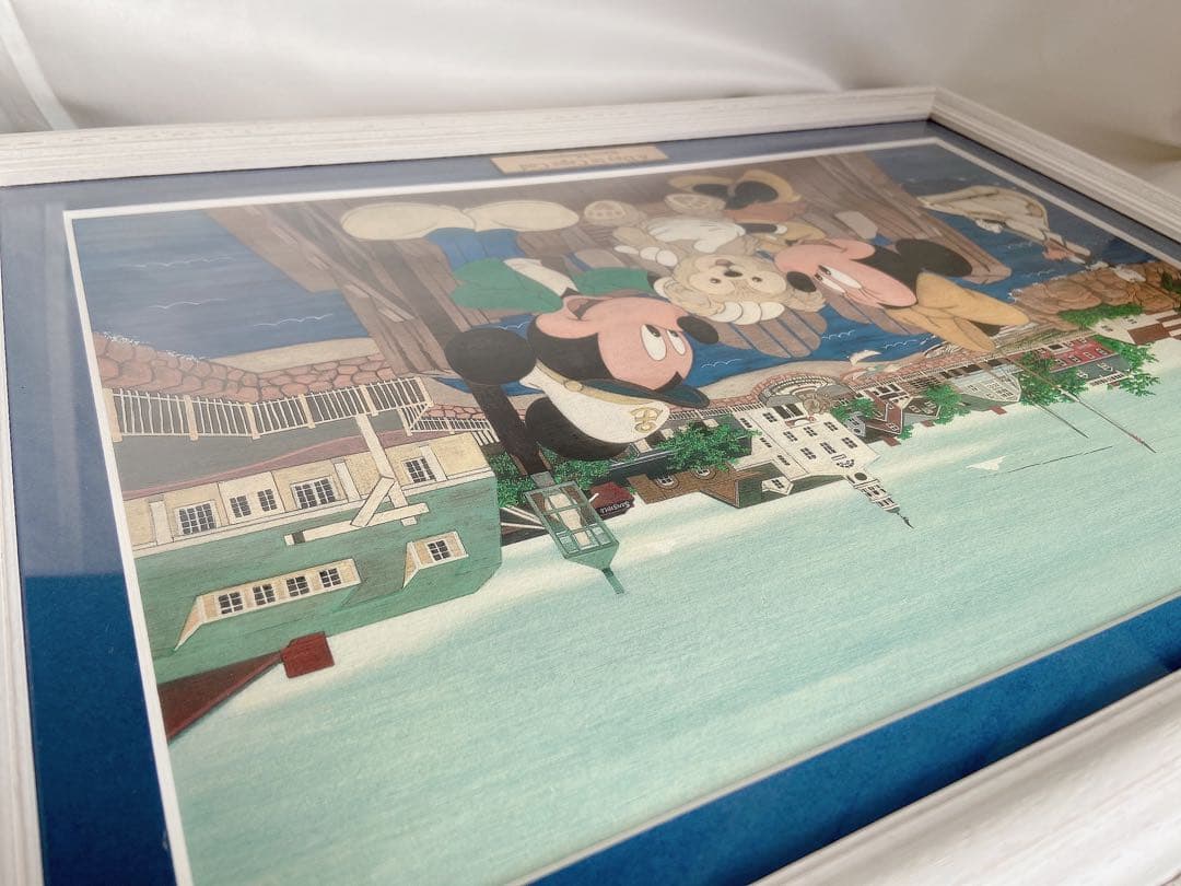 認定証有り　35周年ダッフィー　ジクレー版画　ケープコッドの1日　ジグレー