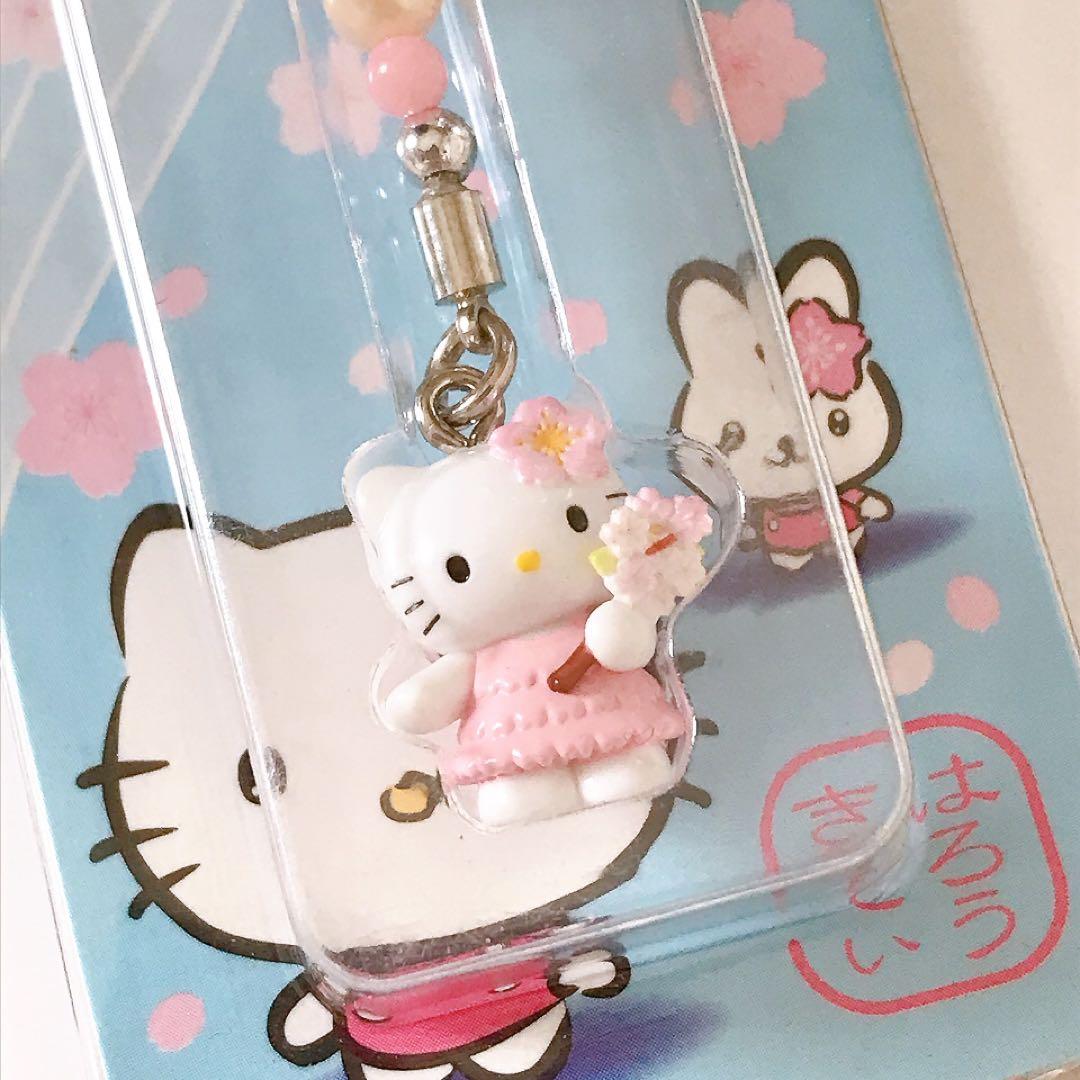 ご当地キティ★春の和み桜★サクラ★さくら★はろうきてぃ★ストラップ★チャーム