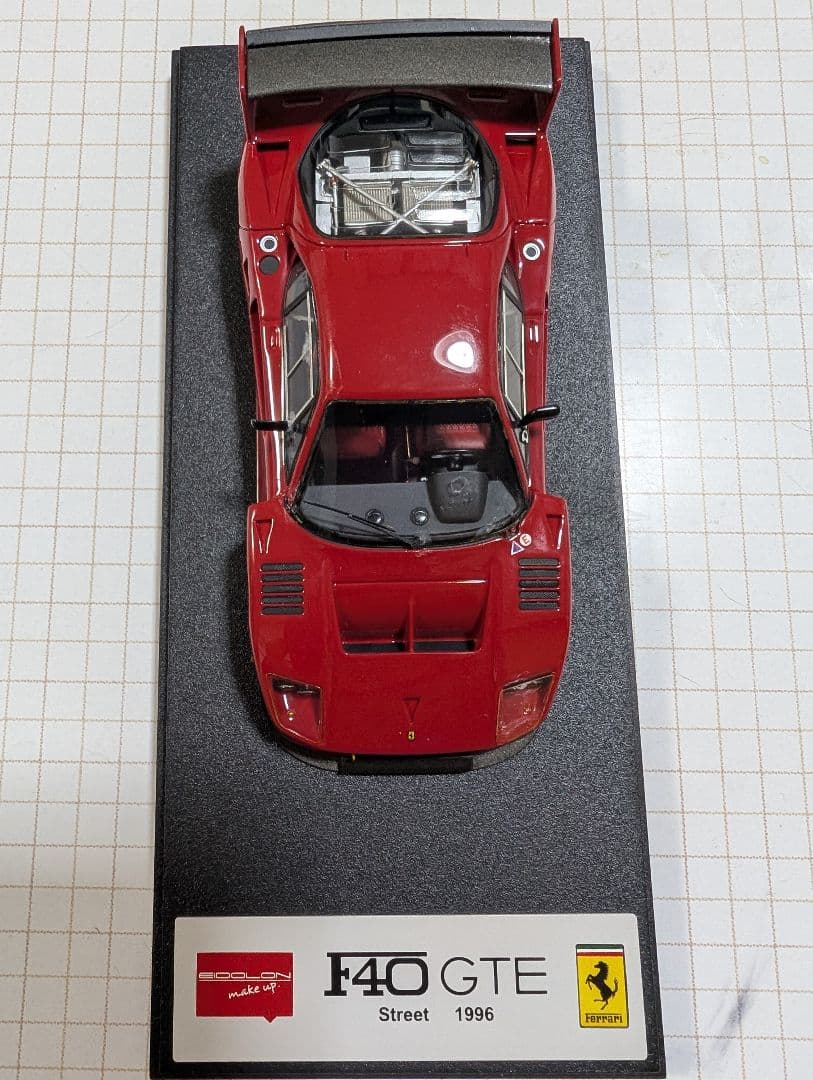 フェラーリF40 GTE 1/43ミニカー　メイクアップ製