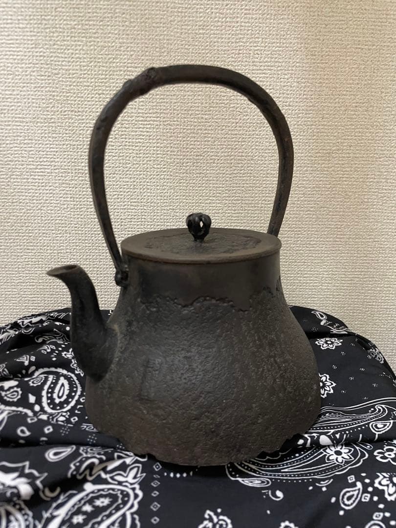 昭和アンティーク黒い鋳鉄製鉄瓶