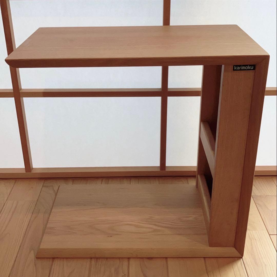 カリモク TU1752 オーク材 サイドテーブル karimoku ①