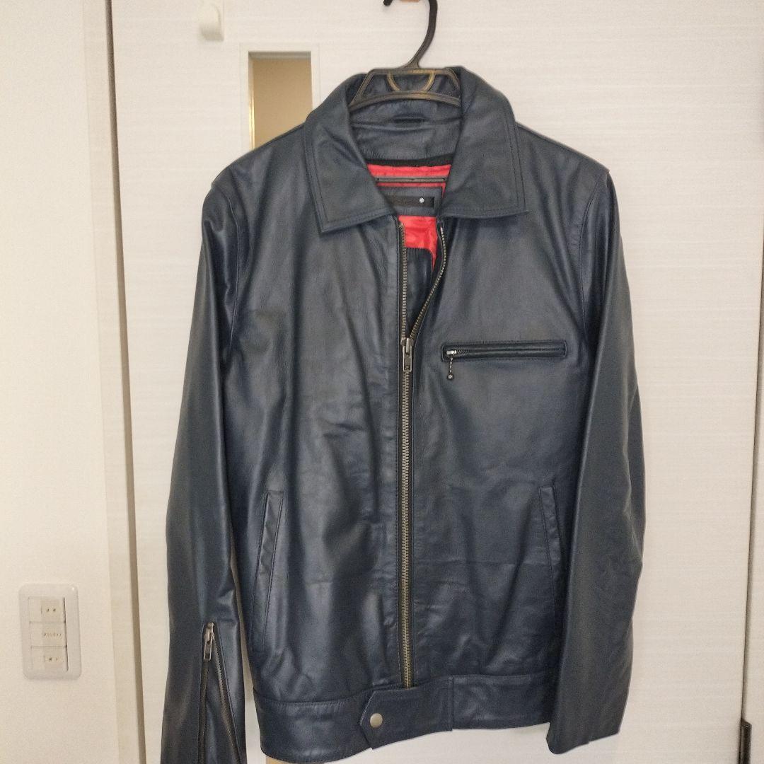 リューグーレザーズ 本革 UK襟付きシングルライダース メンズ【中古】