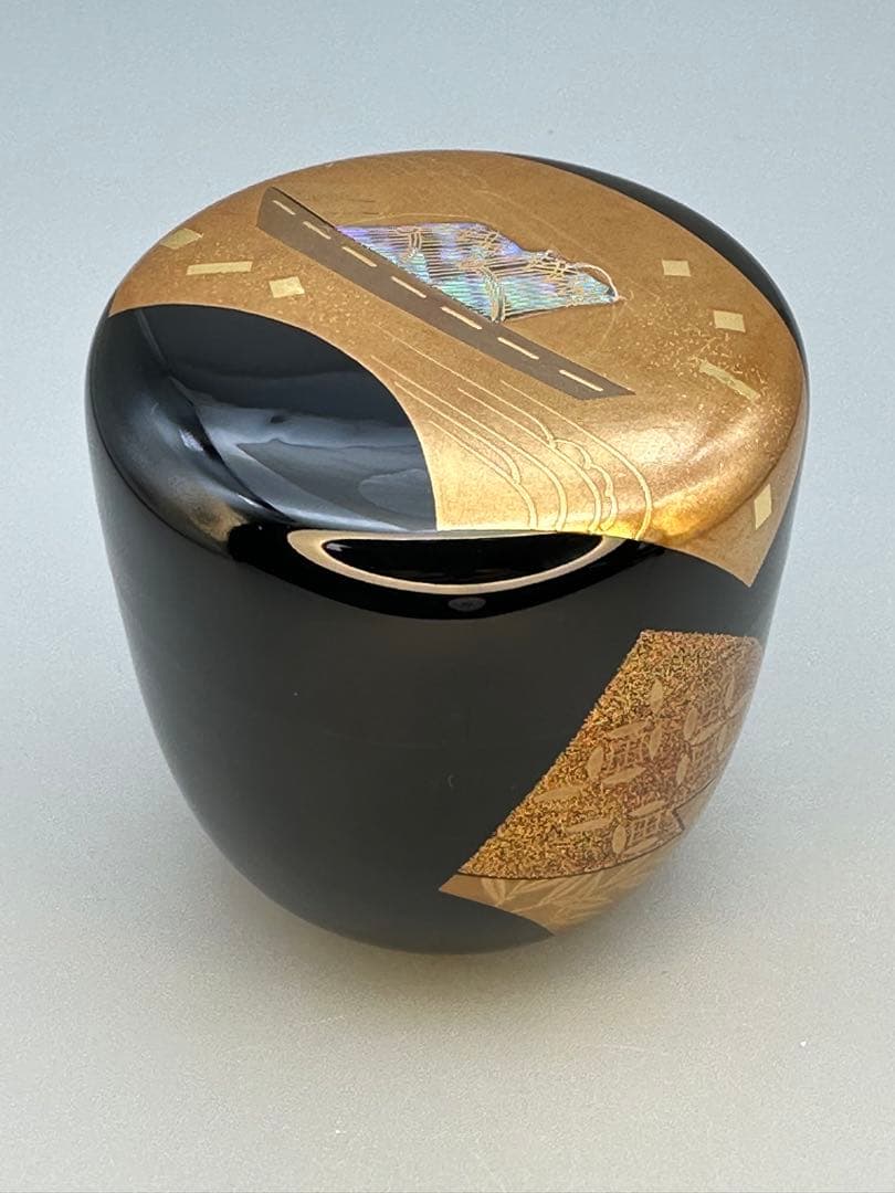 茶道具　棗　一兆　柴舟蒔絵